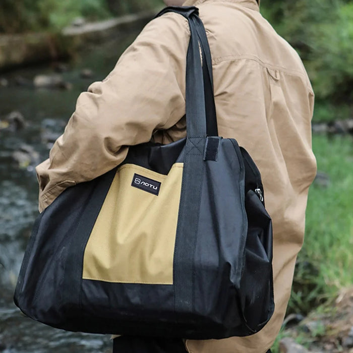 AOTU AT6550 Log Carrier Bag Oxford Cloth Tote Bag Picnic Utensil Storage Handbag for Hiking Camping - 7