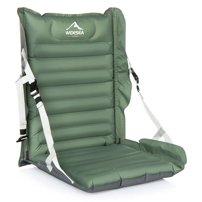 WIDESEA WSCM-200G Outdoor Inflatable Moistur-Proof Mat Folding Camping Cushion with Backrest - 1