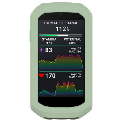 Silicone Protective Case for Garmin Edge 1050 Bike Computer Anti-Scratch Shockproof Cover - Green - 1