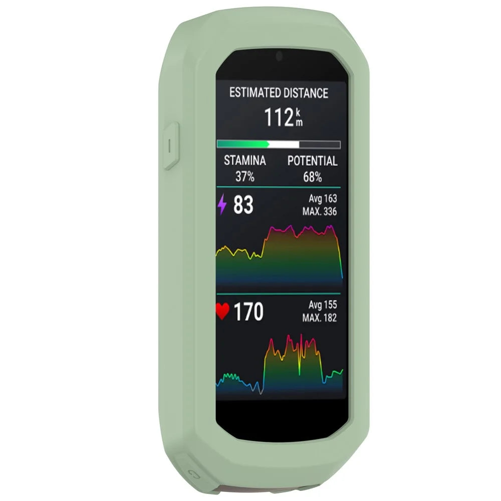 Silicone Protective Case for Garmin Edge 1050 Bike Computer Anti-Scratch Shockproof Cover - Green - 2