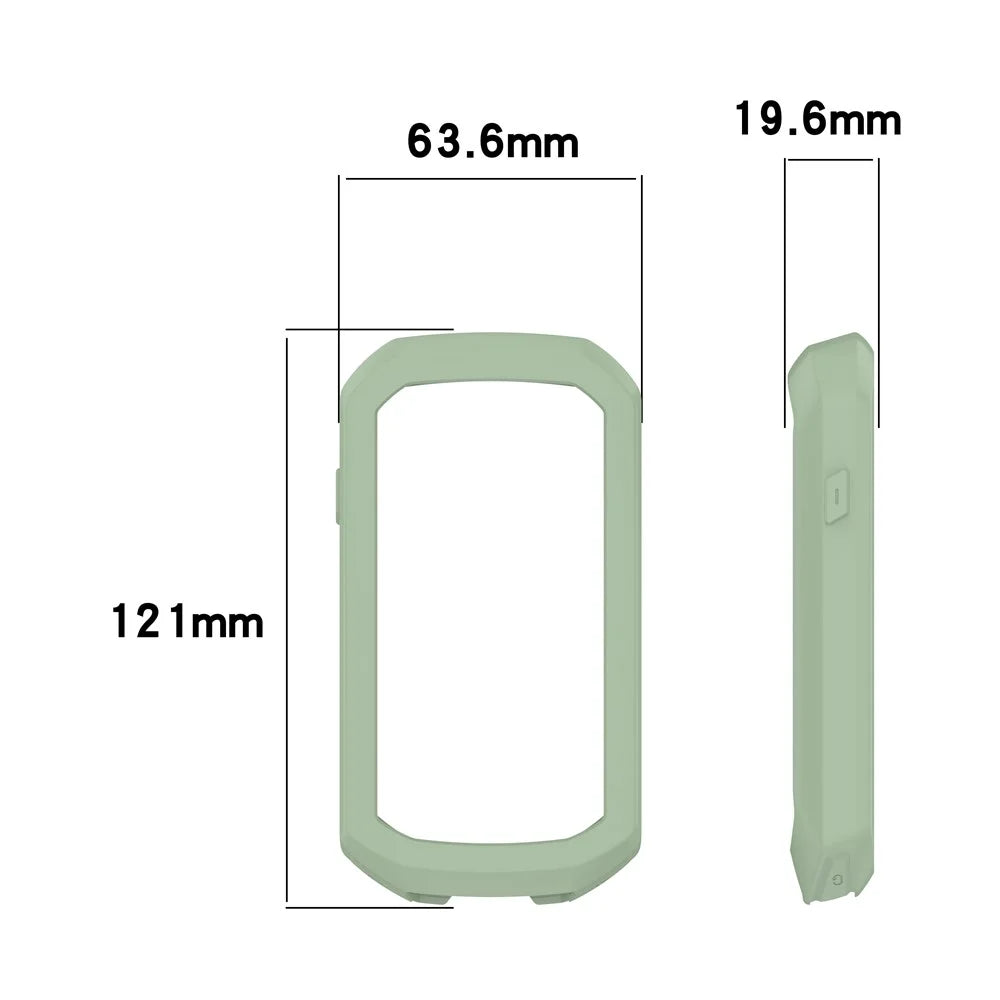 Silicone Protective Case for Garmin Edge 1050 Bike Computer Anti-Scratch Shockproof Cover - Green - 6