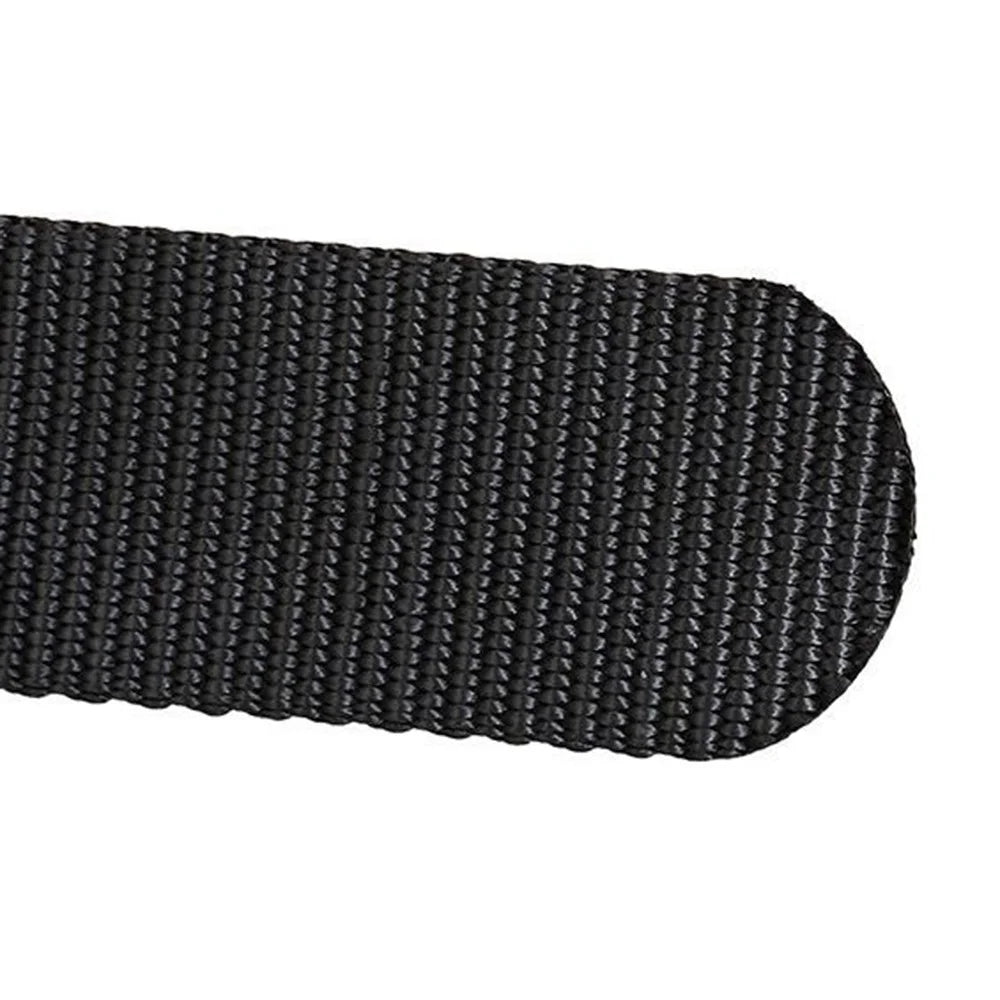SN-P025-1 Aluminum Alloy Buckle Men Tactical Waist Belt Casual Nylon Waistband - Black - 7