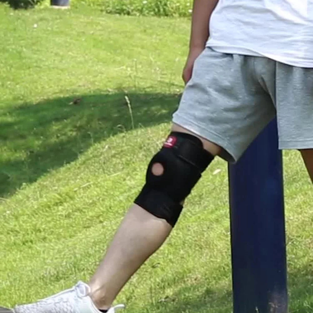 KYNCILOR AB017 Knee Brace Injury Recovery Adjustable Knee Support Knee Compression Protection Sleeve for Men and Women - 3