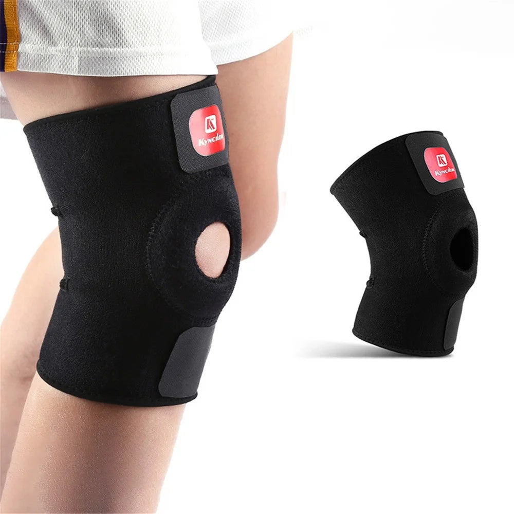 KYNCILOR AB017 Knee Brace Injury Recovery Adjustable Knee Support Knee Compression Protection Sleeve for Men and Women - 4