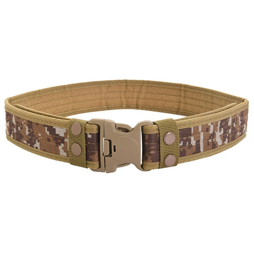 SN-029 5cm Oxford Fabric Outdoor Tactical Belt Adjustable Magic Tape Military Waistband, Length: 130cm - Desert Digital - 1