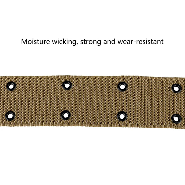 SN-030 125x5.5cm Polypropylene Webbing Belt Student Tactical Training Work Belt with Plastic Buckle - Khaki - 3