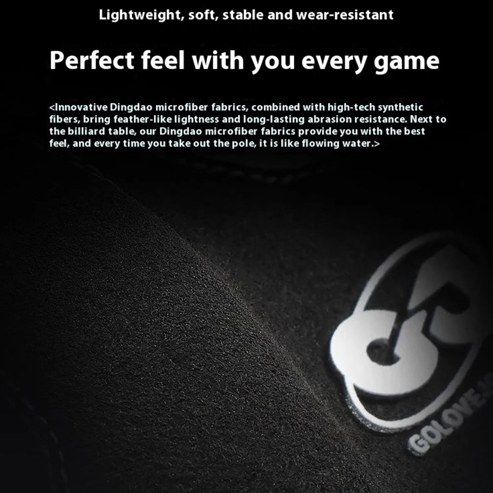 GOLOVEJOY XG82 1Pc Left Hand Billiard Glove Adult Microfiber Anti-skid Snooker Sport Glove - Black S - 4