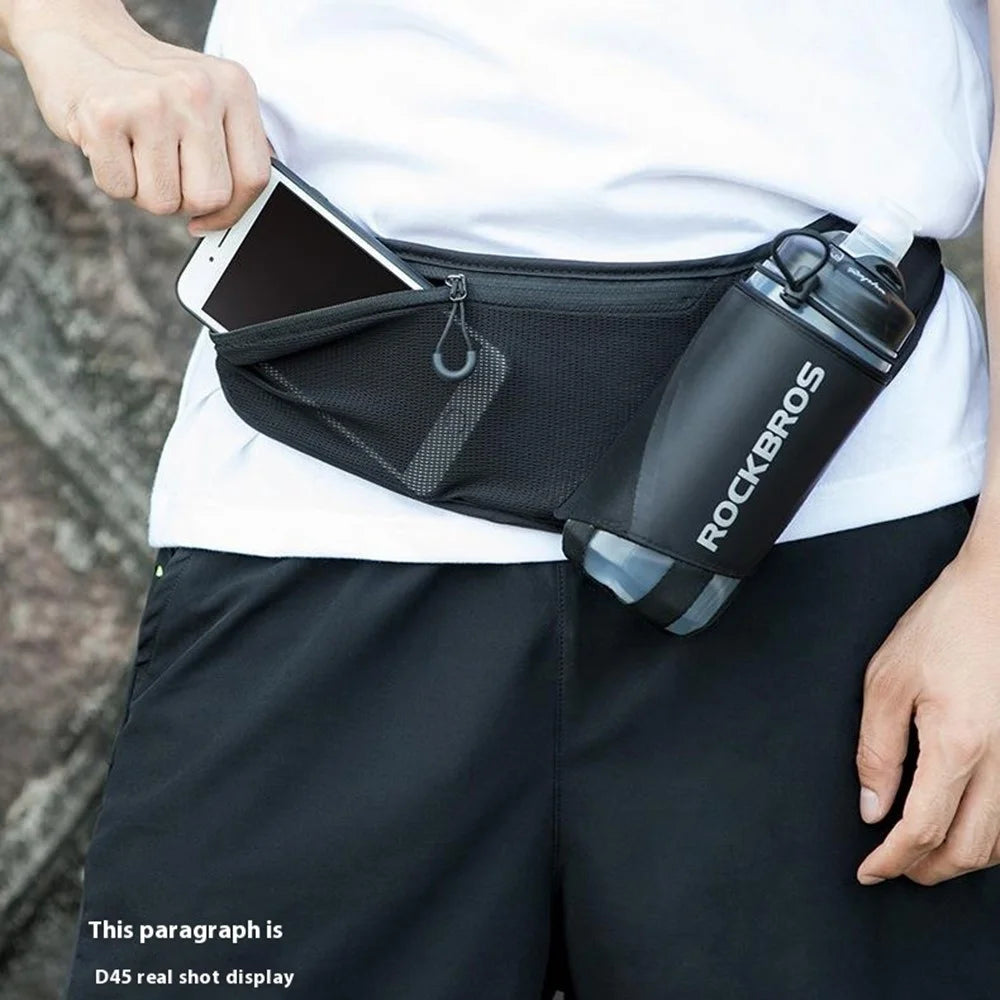 ROCKBROS D45 1L Sports Running Cycling Waist Bag Phone Water Bottle Storage Fanny Pack - 4