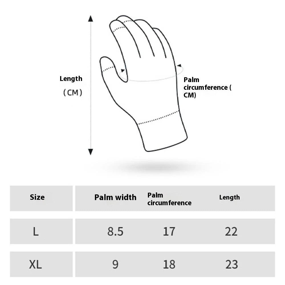 GOLOVEJOY DZ153 1 Pair Winter Outdoor Cycling Warm Wool Gloves Unisex Touch Screen Full Finger Knitted Gloves - Black L - 6
