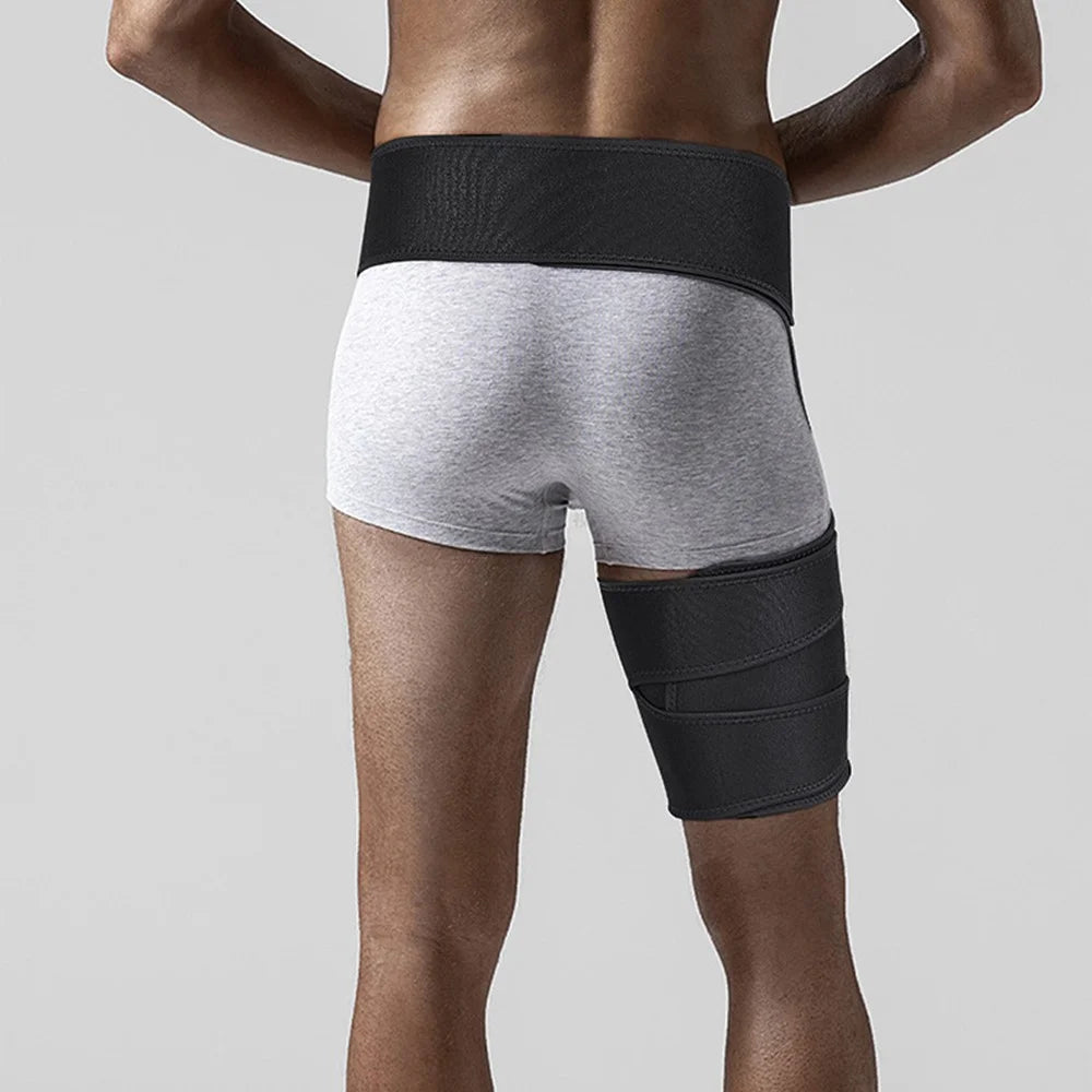 KYNCILOR AB052 Fitness Leg Pad Groin Belt Anti-Strain Breathable Muscle Hip Thigh Protection Strap Weightlifting Exercise Protector - 4