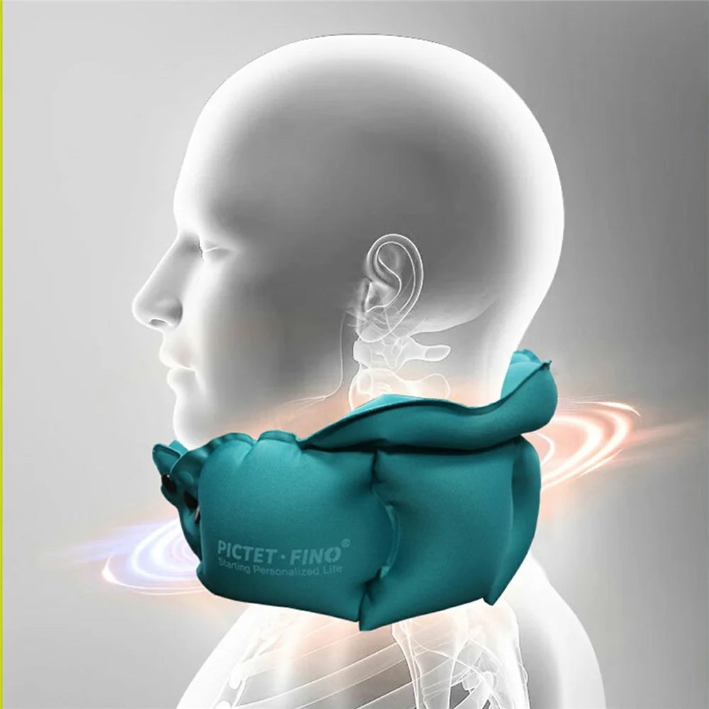 PICTET.FINO RH40 Inflatable Neck Pillow Travel-Friendly Portable Neck Pillow - Green - 2