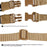 038-1 134-194cm Adjustable Outdoor Gun Sling Two Points Rifle Sling CS Tactical Strap - Black - 6