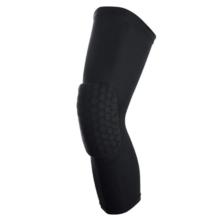 KYNCILOR AB060 1/Pc Crashproof Honeycomb Knee Support Brace Knee Compression Sleeve for Running Riding Basketball Breathable Knee Protector Pad - Black/XL - 1