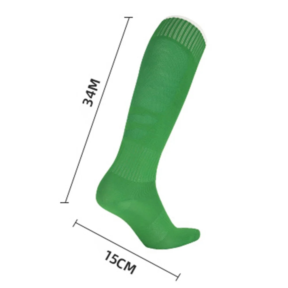1 Pair Kids Soccer Socks Summer Breathable High Tube Anti-Skid Sports Socks - Orange - 5