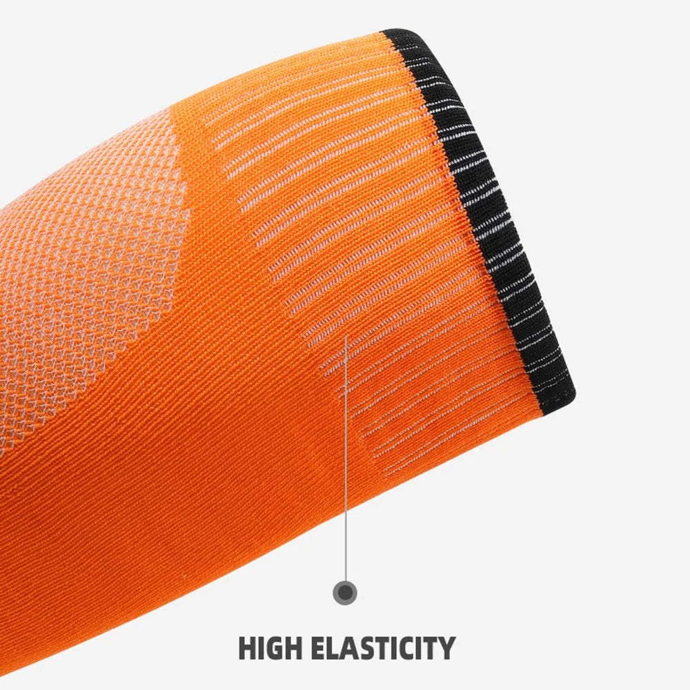 CDP513 1 Pair Adult Soccer Socks Summer Breathable High Tube Anti-Skid Sports Socks - Orange - 2