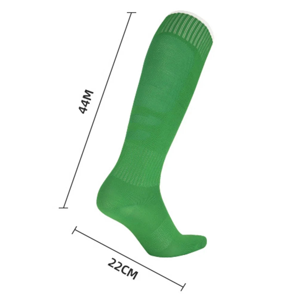 CDP513 1 Pair Adult Soccer Socks Summer Breathable High Tube Anti-Skid Sports Socks - Orange - 5