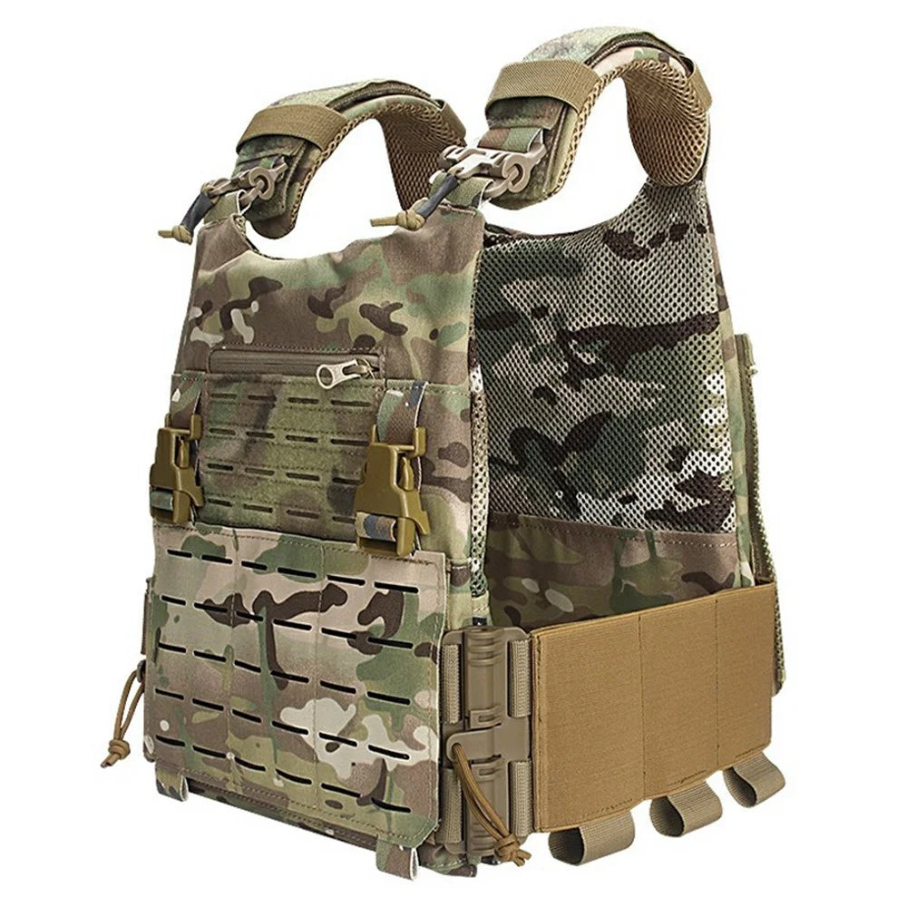 H267 Elastic Tactical Vest Cummerbund Quick Release Mounting Strap for JPC / CPC / LBT / LBX / FCPC - Khaki - 2