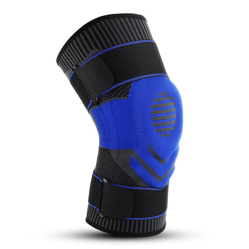 KYNCILOR ABO06 Athletics Knee Compression Sleeve Keep Warm Knee Support Knee Brace for Pain Relief, Fitness, Weightlifting, Hiking, Sports - Black / Blue//M - 1