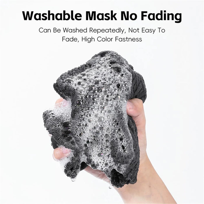 WEST BIKING YP0201436 Elastic Velvet Warm Face Mask Winter Thickened Windproof Face Mask for Cycling - Black - 6