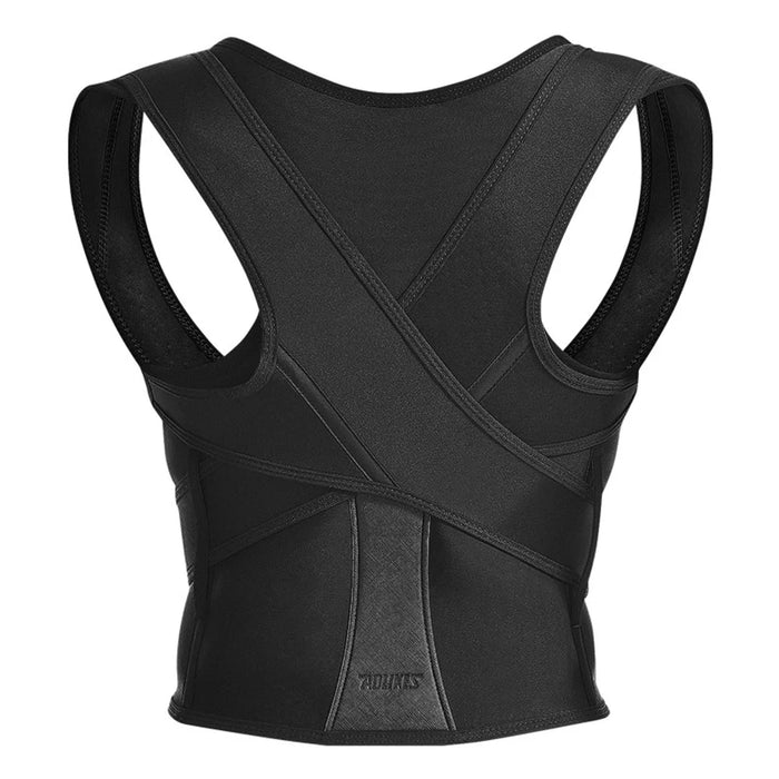 AOLIKES 3112 Adjustable Back Posture Corrector Strap Breathable Shoulder Support Belt - S - 1