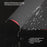 150cm Double Layer Automatic Umbrella Long Handle Umbrella with Sleeve - Black+Red - 3