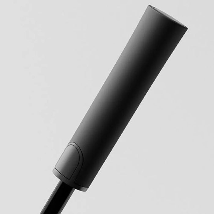 107cm Automatic Long Umbrella 8 Ribs Frosted Handle Umbrella with Sleeve - Black - 6