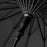 107cm Automatic Long Umbrella 8 Ribs Frosted Handle Umbrella with Sleeve - Black - 7