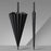 110cm 16 Ribs Semi-Automatic Long Umbrella Frosted Handle Umbrella with Sleeve - Black - 1