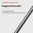 110cm 16 Ribs Semi-Automatic Long Umbrella Frosted Handle Umbrella with Sleeve - Black - 5