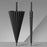 112cm 24 Ribs Semi-Automatic Long Umbrella Frosted Handle Umbrella with Sleeve - Black - 1