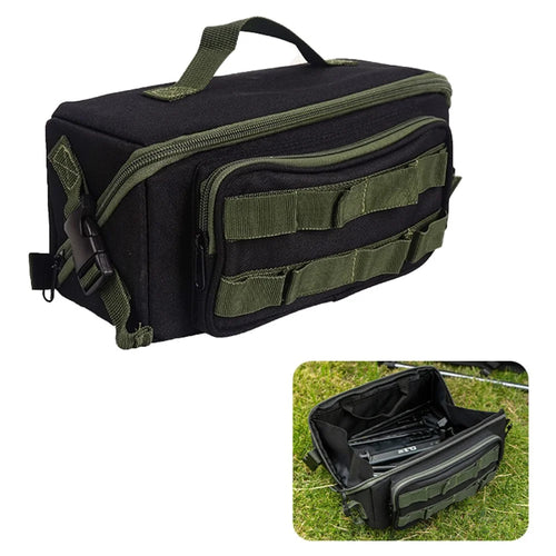 CLS Outdoor Tactical Camping Tool Organizer Impact Resistant Molle Storage Bag - Black - 1