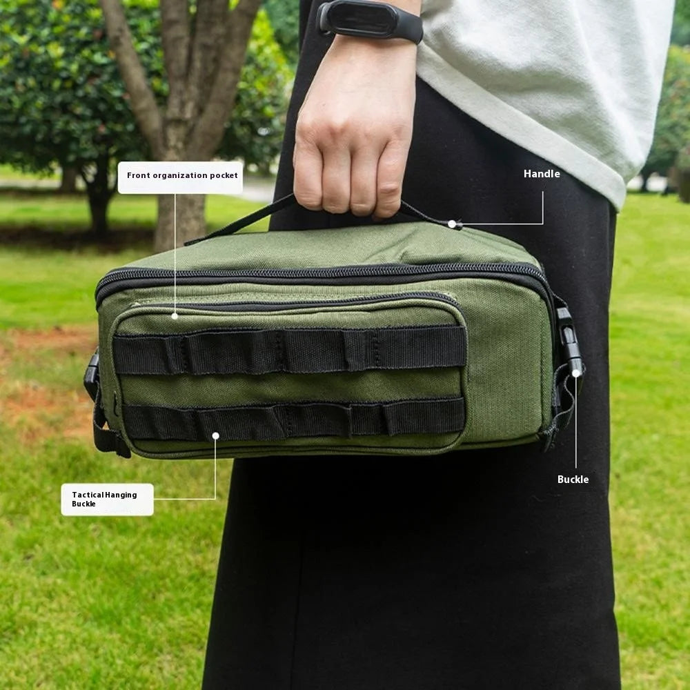 CLS Outdoor Tactical Camping Tool Organizer Impact Resistant Molle Storage Bag - Black - 2