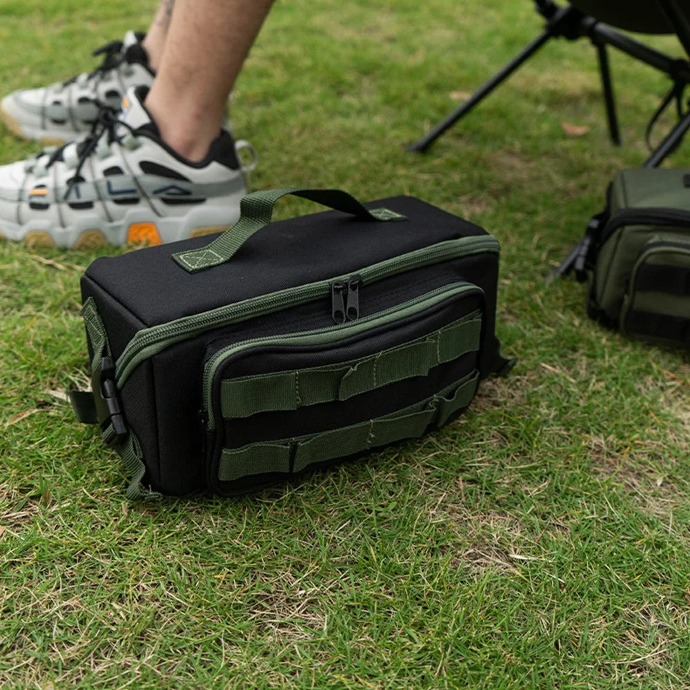CLS Outdoor Tactical Camping Tool Organizer Impact Resistant Molle Storage Bag - Black - 4