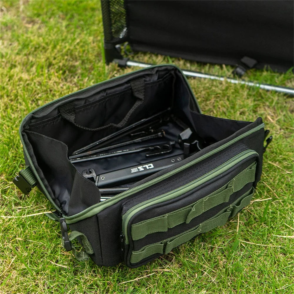 CLS Outdoor Tactical Camping Tool Organizer Impact Resistant Molle Storage Bag - Black - 5