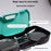 Portable Badminton Net Stand Storage Case with 2 Rackets 2 Shuttlecocks - 2