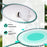 Portable Badminton Net Stand Storage Case with 2 Rackets 2 Shuttlecocks - 3