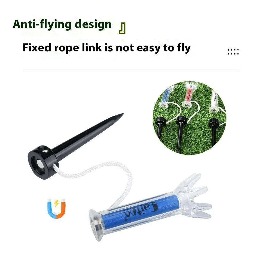 5PCS / Set 7.9cm Golf Tees Magnetic Ball Holder Plastic Tee Training Practice Tool - 3