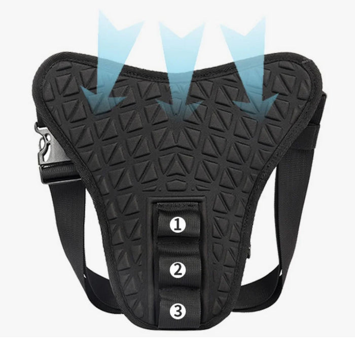 RZAHUAHU Waterproof Motorcycle Leg Bag Waist Pouch Expandable Riding Pack Crossbody Bag - 4