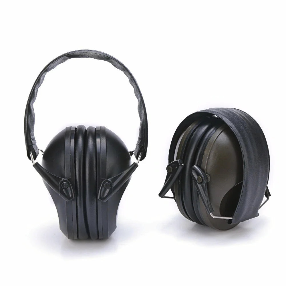 Non-Electric Ear Protection Earmuffs Noise Reduction Soundproof Hearing Cancelling Safety Ear Muffs Sound Blocking Ear Defenders - Black - 5