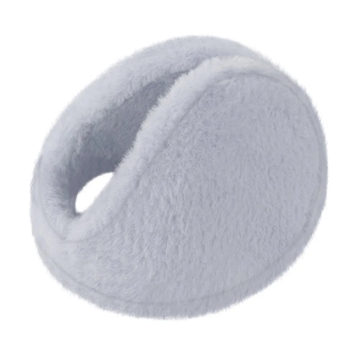 Warm Earmuffs Thick Rabbit Fur Ear Covers Winter Outdoor Cycling Windproof Ear Warmers - Grey - 1