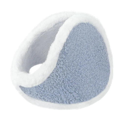 Winter Ear Warmer Anti-Freeze Soft Teddy Fleece Earmuff Outdoor Cycling Windproof Ear Cover - Blue - 1