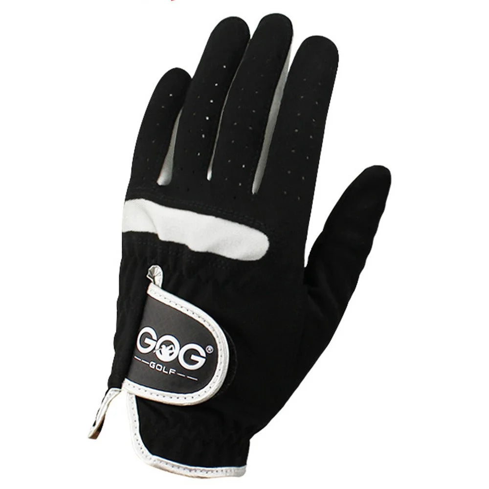 GOG 1Pc Men Golf Glove Soft Microfiber Breathable Sports Gloves for Left  /  Right Hand - Left Hand / Size 22 - 1