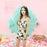 100*110cm PVC Swim Ring Inflatable Sequins Shell Shape Water Float for Children Adults - Blue - 3