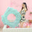 100*110cm PVC Swim Ring Inflatable Sequins Shell Shape Water Float for Children Adults - Blue - 5