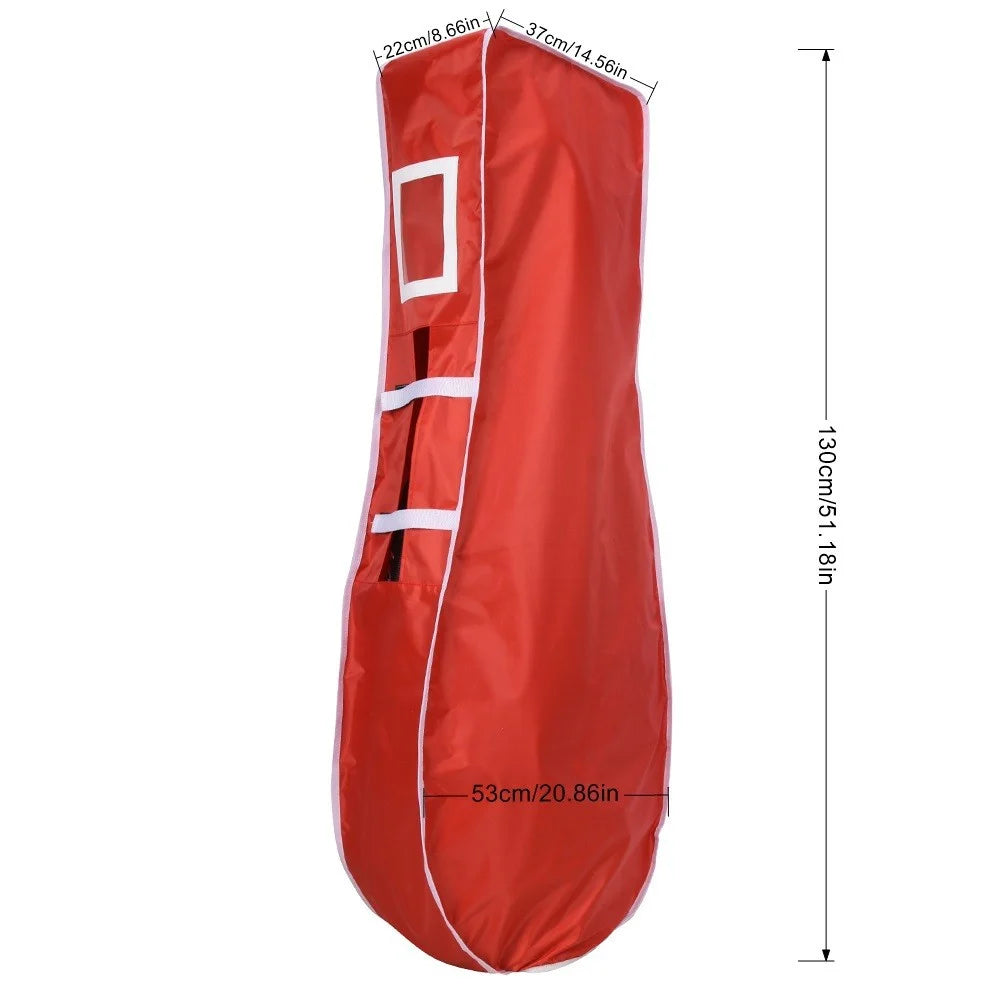 D3452 Foldable Golf Travel Bag Rain Cover Waterproof Golf Bag Protection Dust Cover - Red - 4