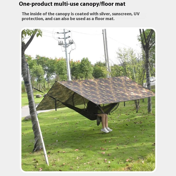3x5m Outdoor Camouflage Tarp Camping Shelter Sun Shade 210T Waterproof Tent Canopy - 5