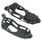 24 Teeth Ice Cleats Winter Outdoor Anti Slip Shoe Covers Traction Grips for Snow / Ice / Mud , Black Size L - 2