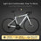 WEST BIKING JX100 700C Road Bike Lightweight Aluminum Alloy Disc Brake Bicycle for 165 - 178cm Height - Black - 2