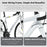 WEST BIKING JX100 700C Road Bike Lightweight Aluminum Alloy Disc Brake Bicycle for 165 - 178cm Height - Black - 3