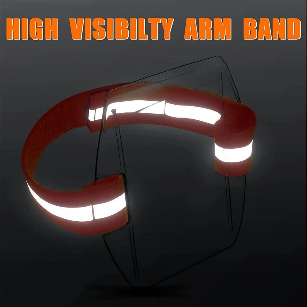 KT01 Armband ID Card Holder Magic Sticker Fastener Adjustable Strap for Outdoor  /  Sports  /  Work - Orange - 5